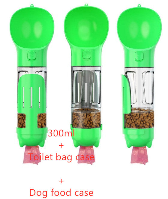 3-in-1 Pet Water Bottle - Portable Dog Travel Bottle with Bowl & Waste Bag Storage