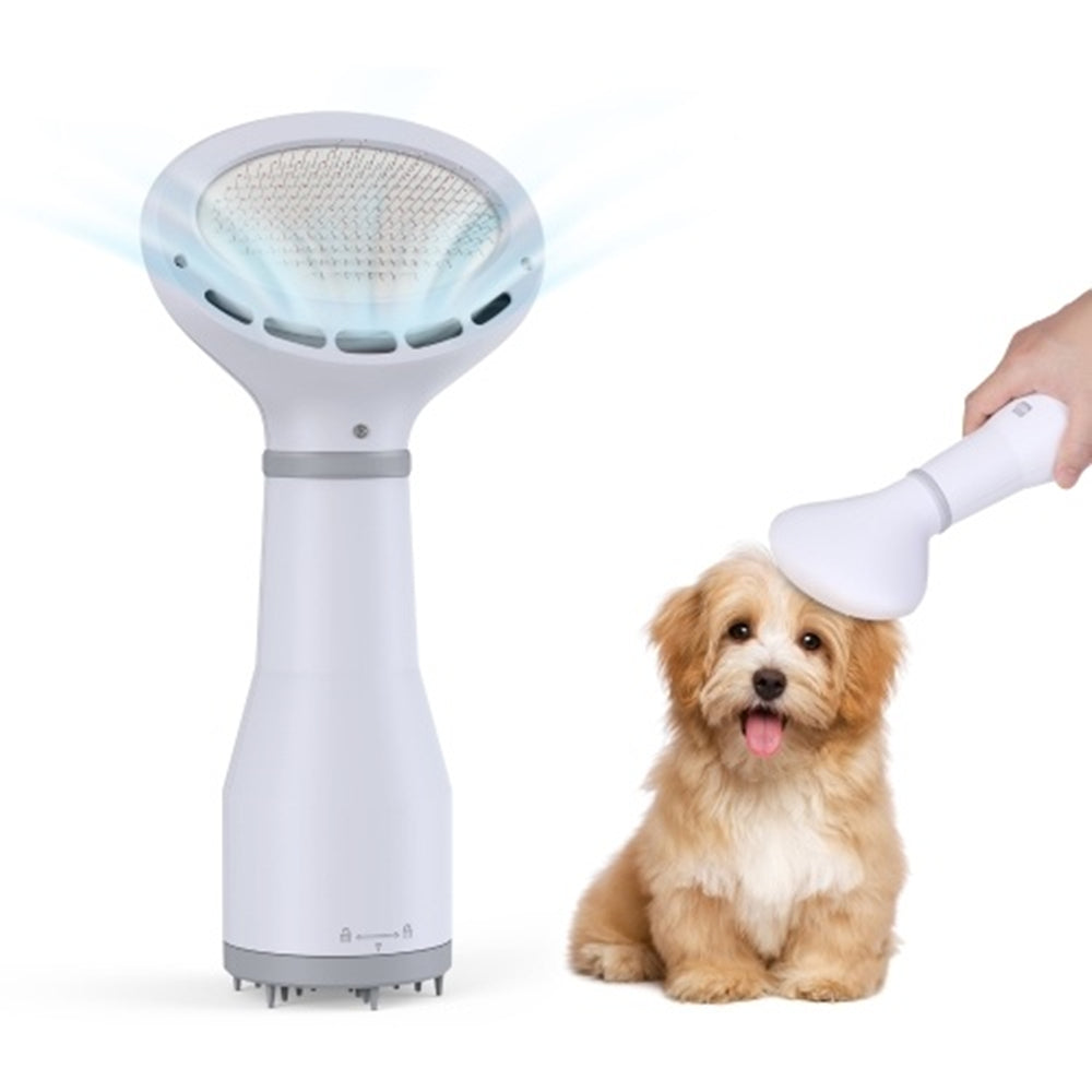 Pet Hair Dryer & Slicker Brush - 2-in-1 Dog Grooming Dryer