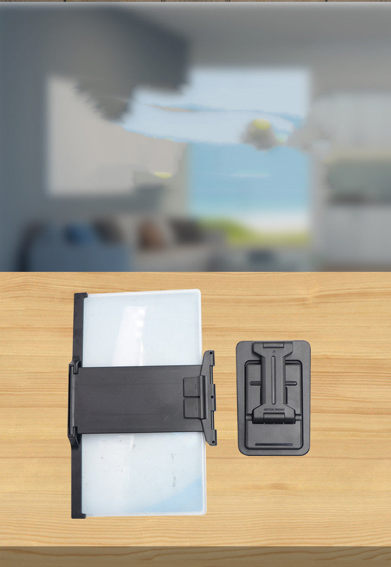 12" Phone Screen Amplifier - Foldable 3D Movie Magnifier Stand