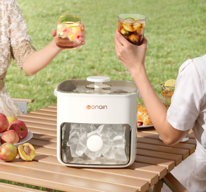 Portable Ice Cube Maker Tray - Quick-Release Silicone Ice Mold