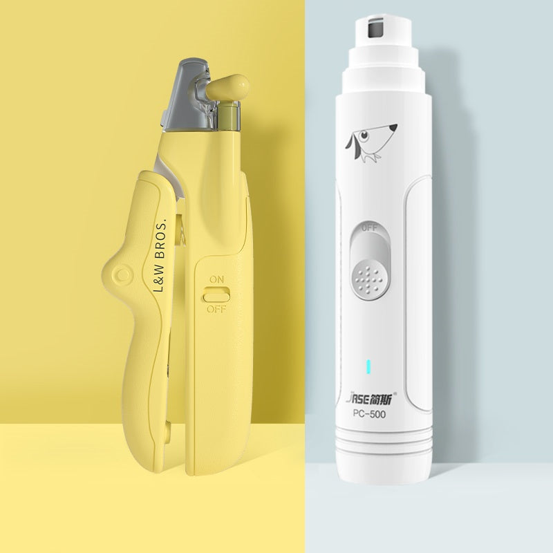 LED Pet Nail Clippers - Professional Dog & Cat Nail Trimmer with Light