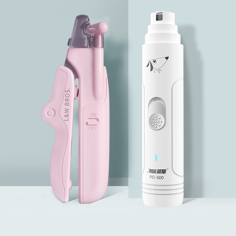 LED Pet Nail Clippers - Professional Dog & Cat Nail Trimmer with Light