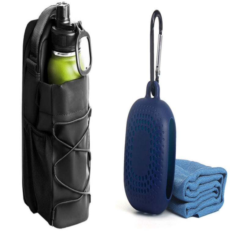 Magnetic Water Bottle Holder Bag - Hands-Free Crossbody Gym Sling