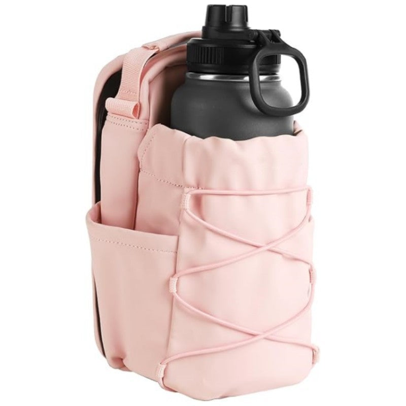 Magnetic Water Bottle Holder Bag - Hands-Free Crossbody Gym Sling