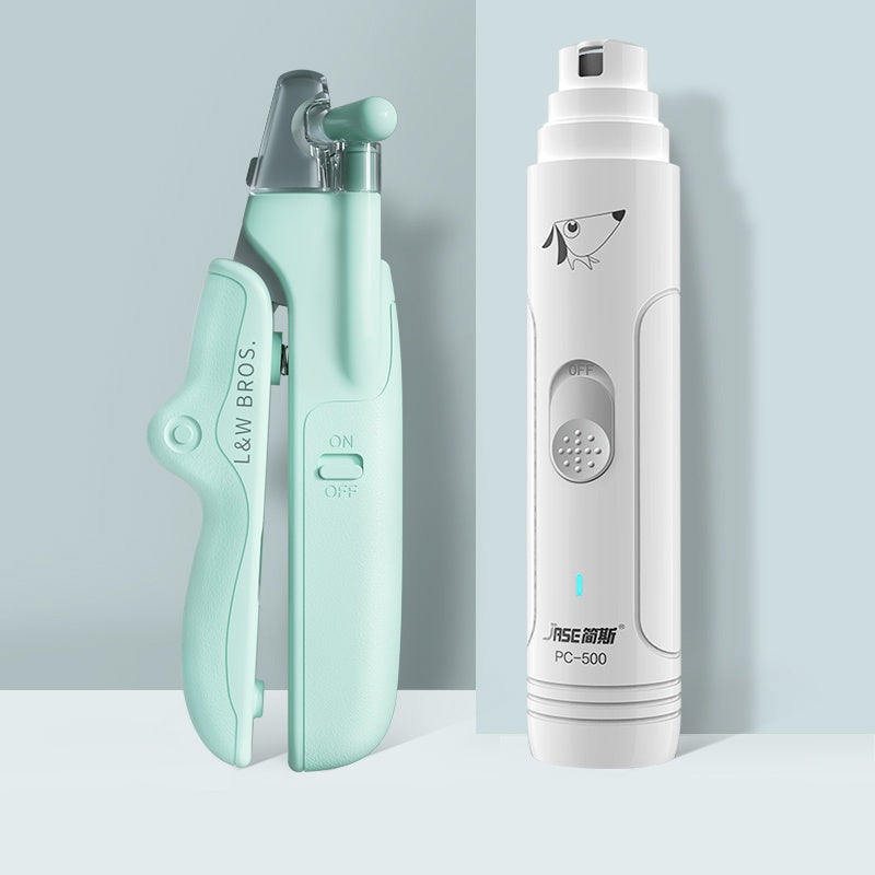 LED Pet Nail Clippers - Professional Dog & Cat Nail Trimmer with Light